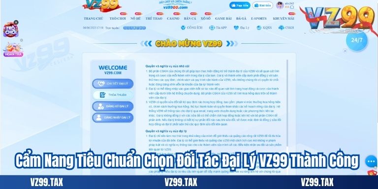 Cẩm Nang Tiêu Chuẩn Chọn Đối Tác Đại Lý VZ99 Thành Công