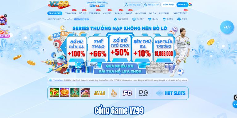 cổng game vz99